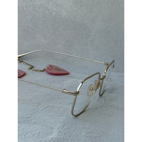 NEW Gucci GG1032O Gold Earring Metal Eyeglasses Frames main image 11